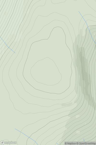 Thumbnail image for Black Craig [Loch Fyne to Bute and the Firth of Clyde] showing contour plot for surrounding peak